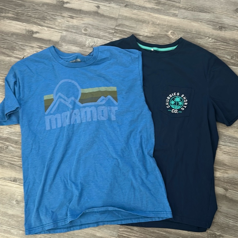 Men’s Graphic Tee Bundle Chubbies & Marmot SZ LG